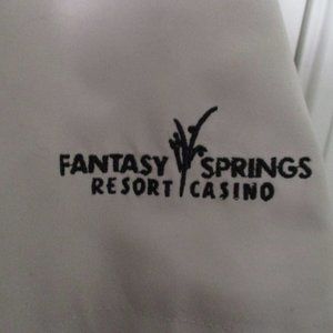 Ashworth Mens Fantasy Springs Resort Casino 1/4 Zip Golf S/S Windbreaker NWOT- L